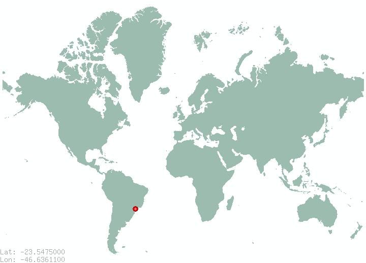 kde je Sao Paulo na mape sveta